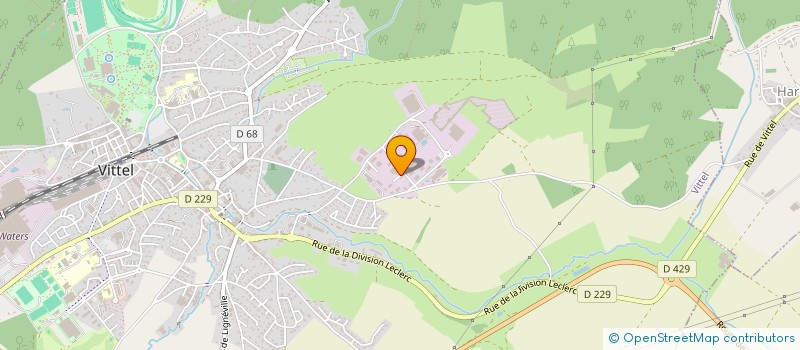 localisation de l'entreprise GROUPE VATREY  VITTEL