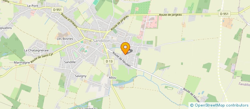 localisation de l'entreprise GROUPE VAYANS à SANDILLON
