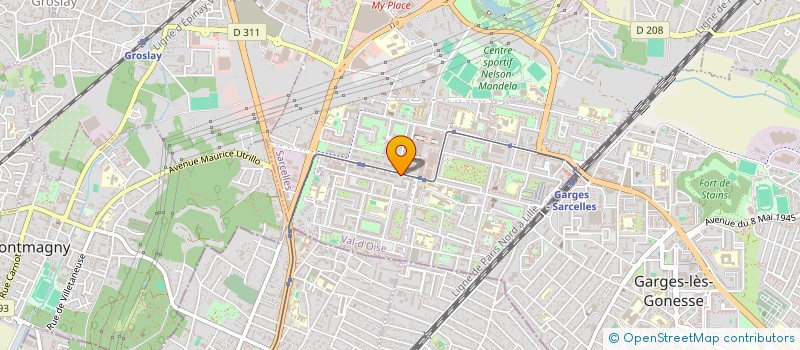 localisation de l'entreprise GROUPE VAYEKEL IMMOBILIER  SARCELLES