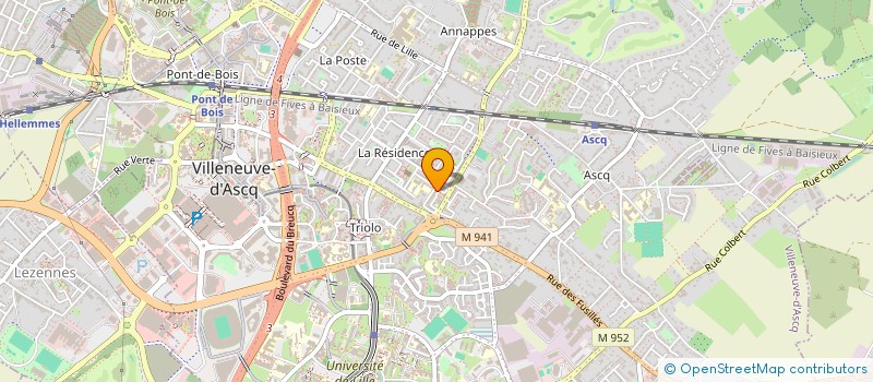 localisation de l'entreprise GROUPE VECTIS  VILLENEUVE D ASCQ