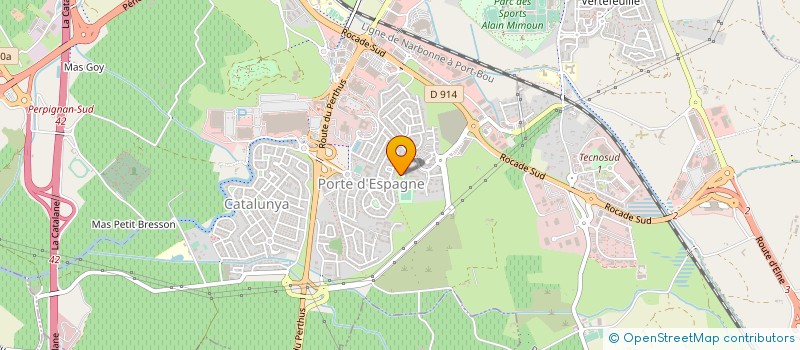 localisation de l'entreprise GROUPE VERGE  PERPIGNAN