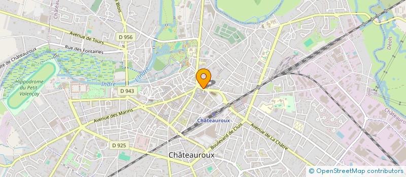 localisation de l'entreprise GROUPE VESACE à CHATEAUROUX