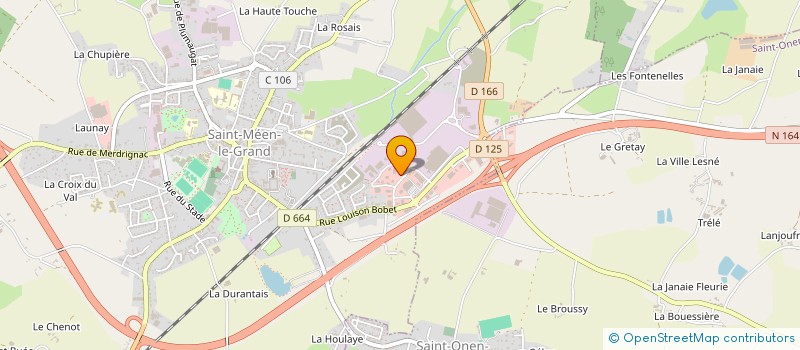 localisation de l'entreprise GROUPE VETERINAIRE DE BROCELIANDE à SAINT-MEEN-LE-GRAND