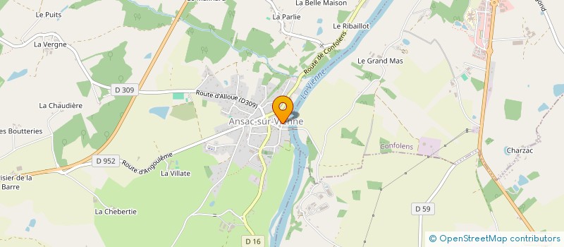 localisation de l'entreprise GROUPE VETERINAIRE DE CHARENTE LIMOUSINE à CONFOLENS