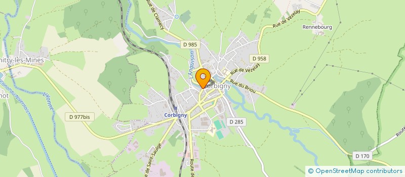 localisation de l'entreprise GROUPE VETERINAIRE DE CORBIGNY-VARZY-ENTRAINS à CORBIGNY