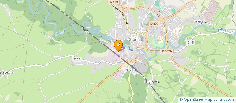 localisation de l'entreprise GROUPE VETERINAIRE DES MURIERS à GRAMAT