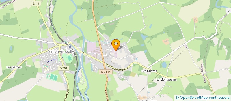 localisation de l'entreprise GROUPE VETERINAIRE DU BOCAGE à VALLON-EN-SULLY