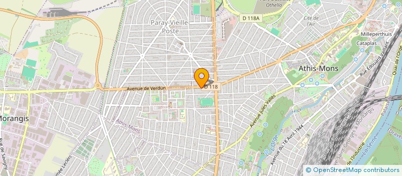 localisation de l'entreprise GROUPE VF  ATHIS-MONS