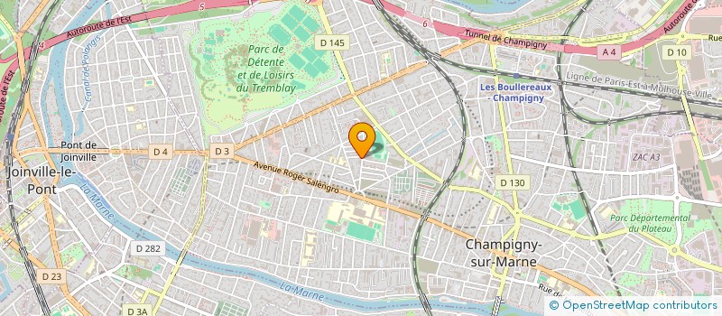 localisation de l'entreprise GROUPE VGSP à CHAMPIGNY-SUR-MARNE