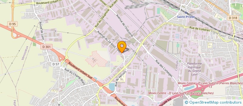 localisation de l'entreprise GROUPE VICTORIA à CORBAS