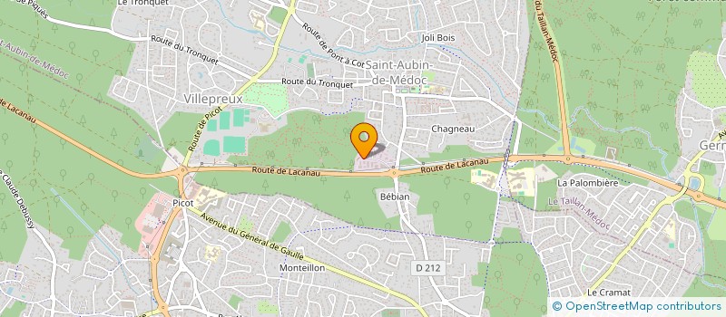 localisation de l'entreprise GROUPE VILLETTE  SAINT-AUBIN-DE-MEDOC