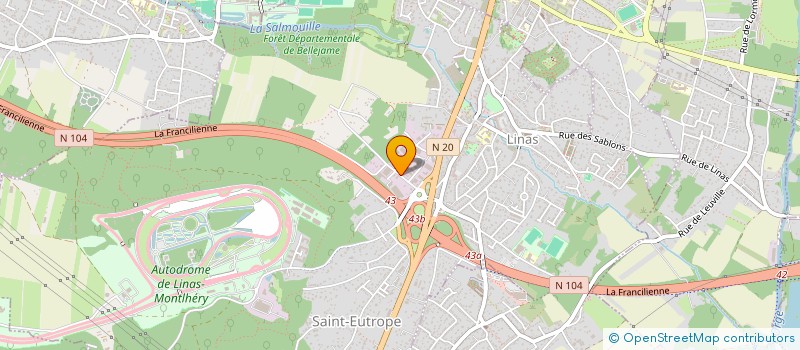 localisation de l'entreprise GROUPE VISION GLOBALE FACILITIES MANAGEMENT à LINAS