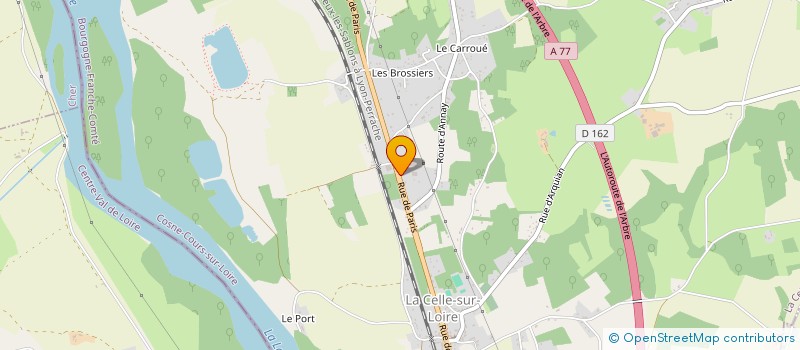 localisation de l'entreprise GROUPE VISION PERSPECTIVE  LA CELLE-SUR-LOIRE