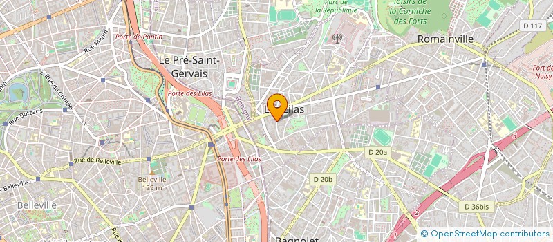 localisation de l'entreprise GROUPE VIVANTE à LES LILAS