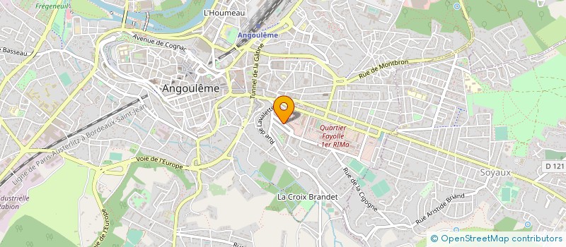 localisation de l'entreprise GROUPE VOCAL COURANT D AIR à ANGOULEME