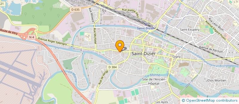 localisation de l'entreprise GROUPE VOCAL DES PAYS DU DER à SAINT-DIZIER