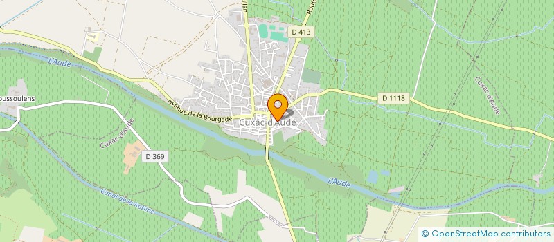 localisation de l'entreprise GROUPE VOCAL SI #  CUXAC-D'AUDE