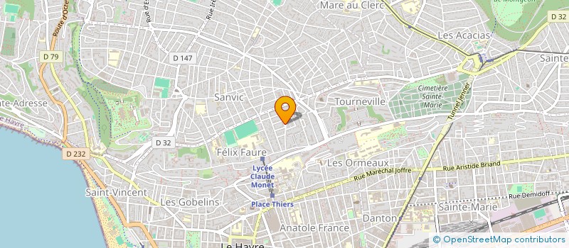 localisation de l'entreprise GROUPE VOCAL SWINGIN'BLUE  LE HAVRE