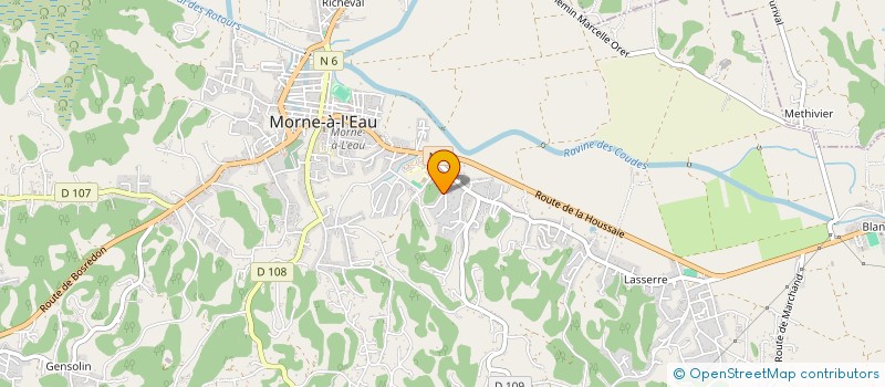 localisation de l'entreprise GROUPE VZX BTP à MORNE-A-L'EAU