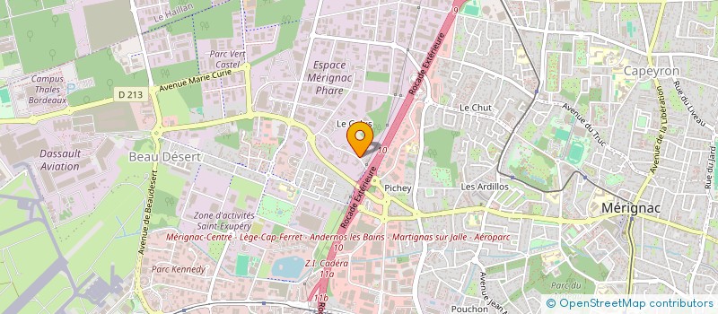 localisation de l'entreprise GROUPE WANECQUE  MERIGNAC