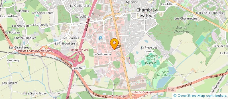 localisation de l'entreprise GROUPE WELLNESS FRANCE à CHAMBRAY-LES-TOURS