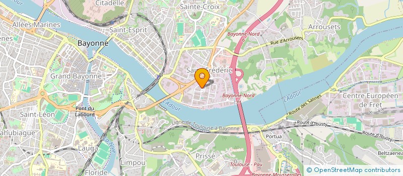 localisation de l'entreprise GROUPE WONDER à BAYONNE