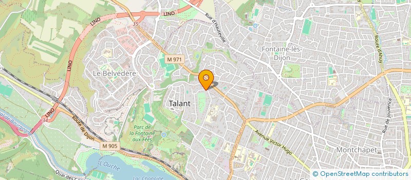 localisation de l'entreprise GROUPE X BOURGOGNE  TALANT