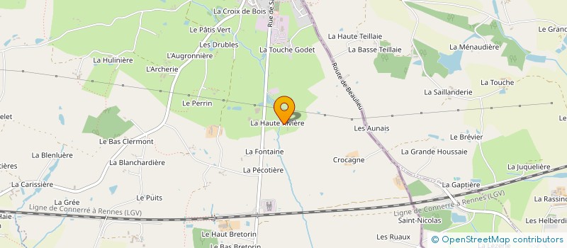 localisation de l'entreprise GROUPE XAVIER GOURMET  LE PERTRE