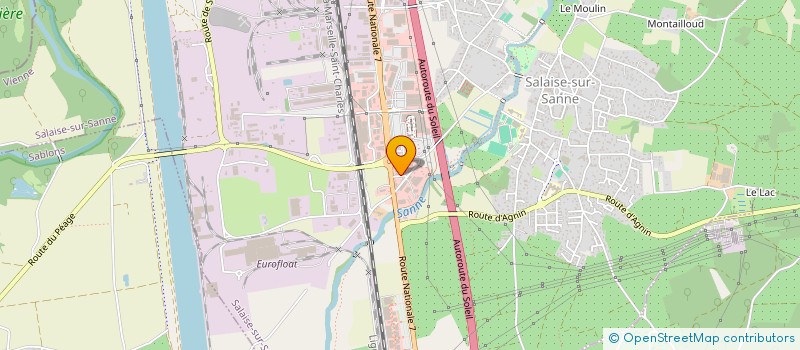 localisation de l'entreprise GROUPE XU  SALAISE-SUR-SANNE