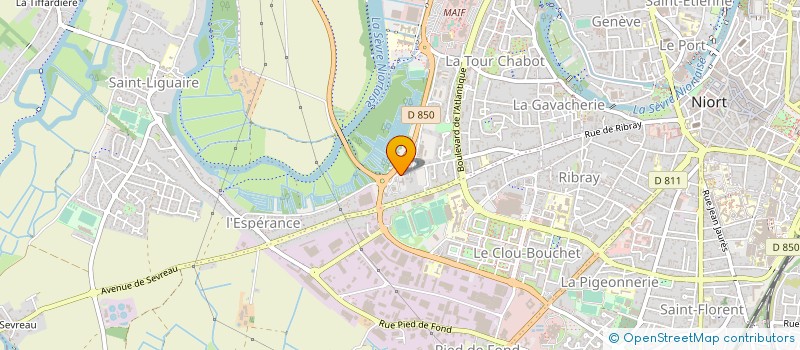 localisation de l'entreprise GROUPE Y AUDIT  NIORT