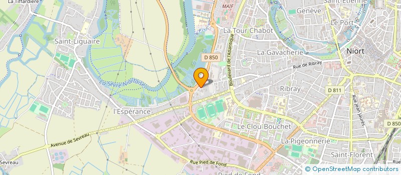 localisation de l'entreprise GROUPE Y SYNAPSE  NIORT