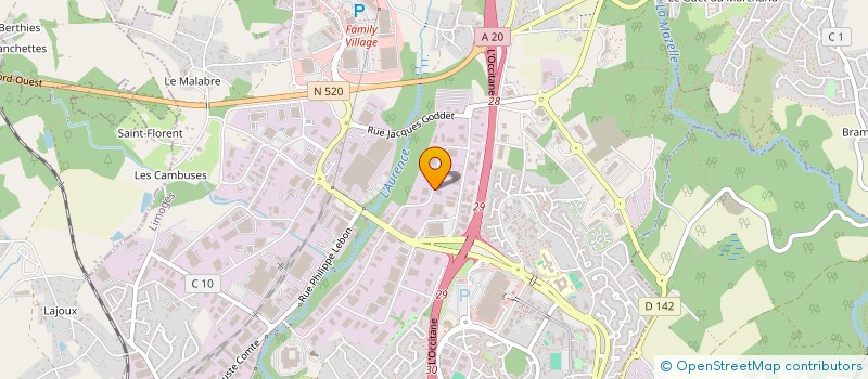 localisation de l'entreprise GROUPE YAN AUTO à LIMOGES