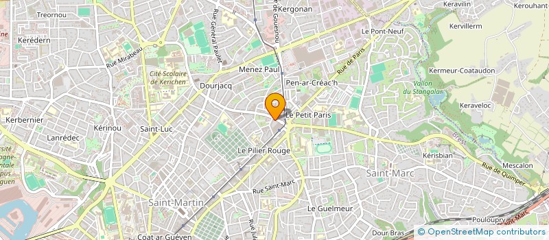 localisation de l'entreprise GROUPE YE à BREST