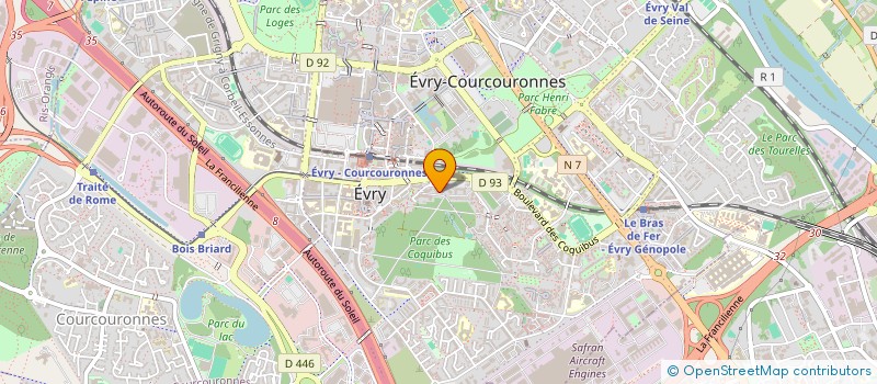 localisation de l'entreprise GROUPE YILDIZ  EVRY-COURCOURONNES