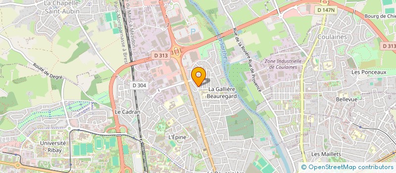 localisation de l'entreprise GROUPE YOUFAME  LE MANS