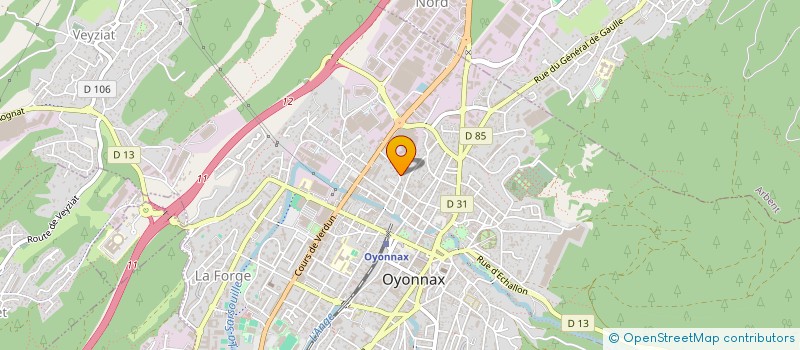 localisation de l'entreprise GROUPE YUVAPROM à OYONNAX