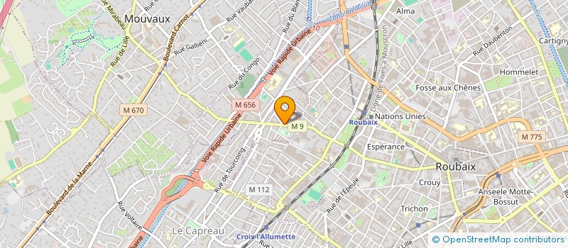 localisation de l'entreprise GROUPE ZED MANAGEMENT ET CONSEILS  TOURCOING