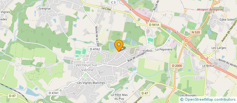 localisation de l'entreprise GROUPE ZELRUS  VERNEUIL-SUR-VIENNE