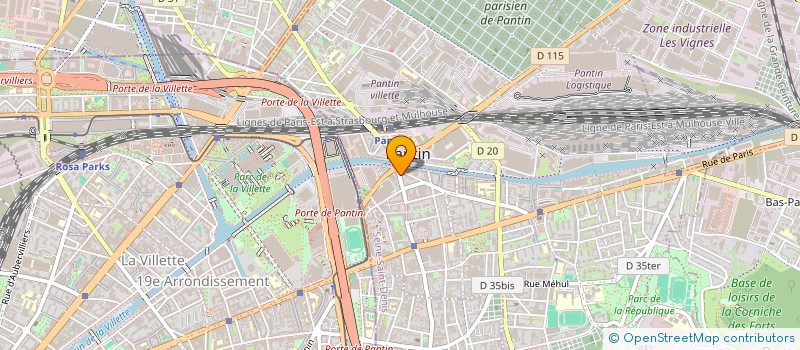 localisation de l'entreprise GROUPE ZIDANE  PANTIN