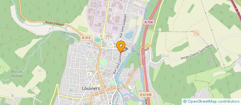 localisation de l'entreprise GROUPE2.COM à LOUVIERS
