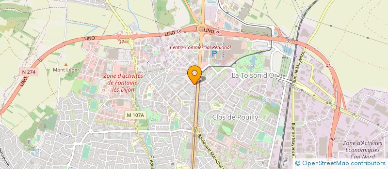 localisation de l'entreprise GROUPEACTIVE à DIJON