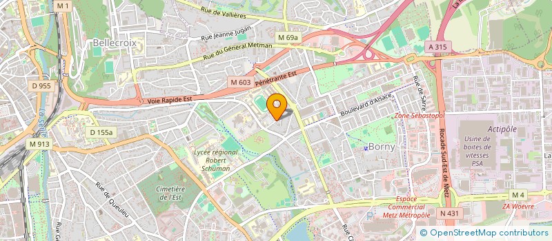 localisation de l'entreprise GROUPEM BOULANG PATISS MOSELLE à METZ