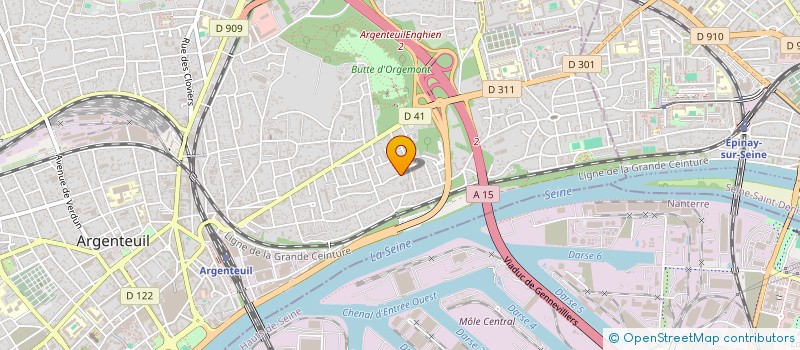localisation de l'entreprise GROUPEM INSTAL CHAUFFAGE ACTIV ANNEXE à ARGENTEUIL