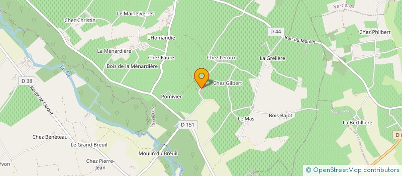 localisation de l'entreprise GROUPEMEN FONCIER AGRICOLE DE PEULBERT à VERRIERES