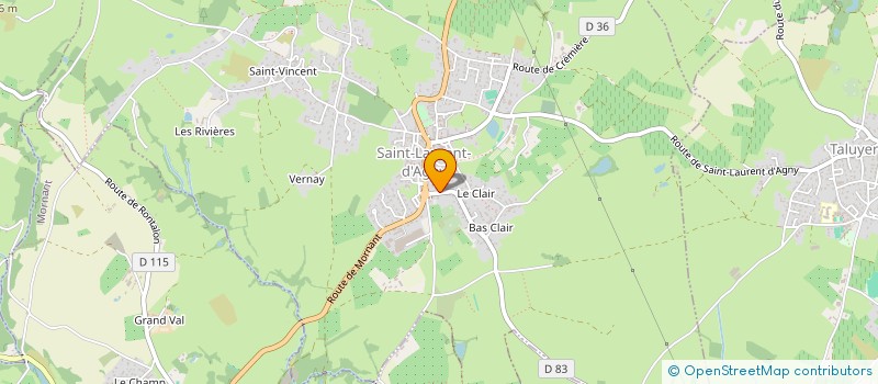 localisation de l'entreprise GROUPEMENT A.C.C (ARTISANS CHAUFFAGISTES CONSEILS)  SAINT-LAURENT-D'AGNY