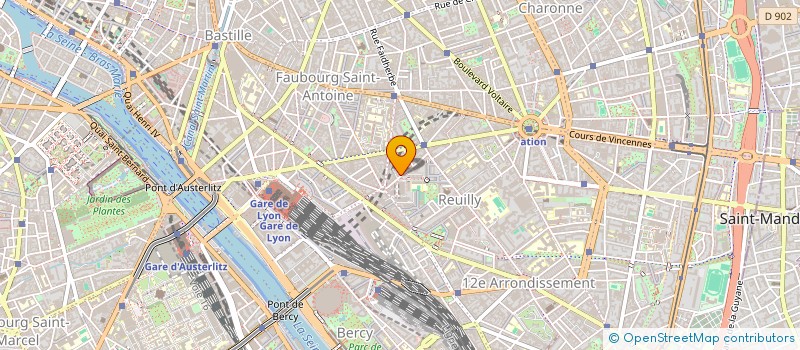 localisation de l'entreprise GROUPEMENT ACHAT DES CONCESSIONNAIRES à PARIS