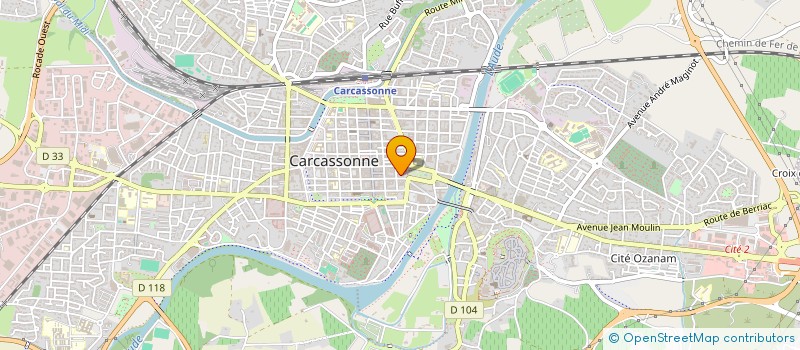 localisation de l'entreprise GROUPEMENT ACHAT TRANSPORT ROUTIERS AUDE à CARCASSONNE