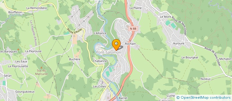 localisation de l'entreprise GROUPEMENT ACHATS PONT SALOMON  PONT-SALOMON