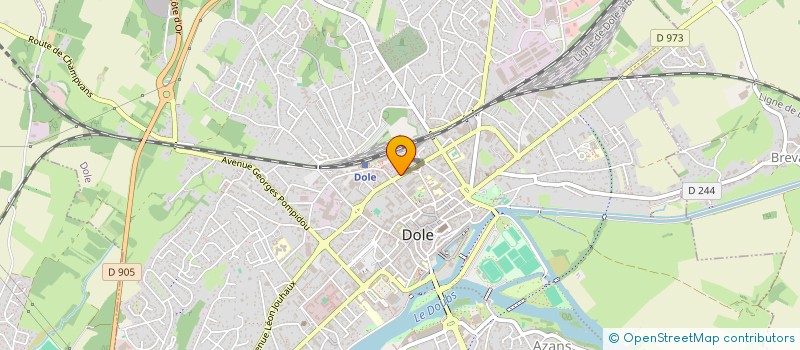 localisation de l'entreprise GROUPEMENT ADDICTIONS FRANCHE COMTE à DOLE