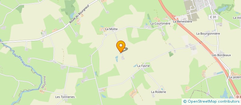 localisation de l'entreprise GROUPEMENT AGRICOLE D EXPLOITAION EN COMMUN LEGROS à LA BACONNIERE